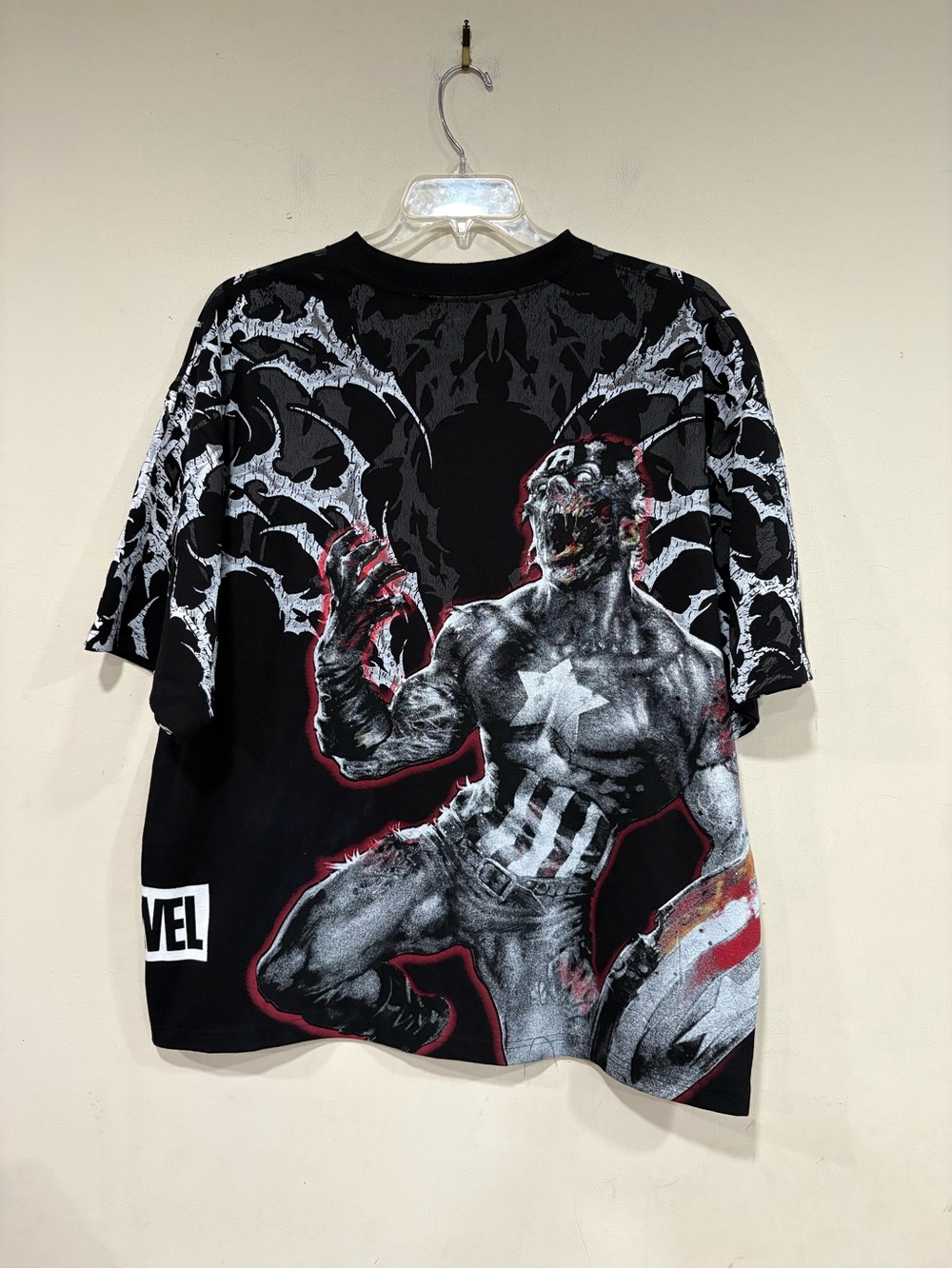Civil Regime Marvel Zombies Captain America Side By Side Shirt Size L Oversized